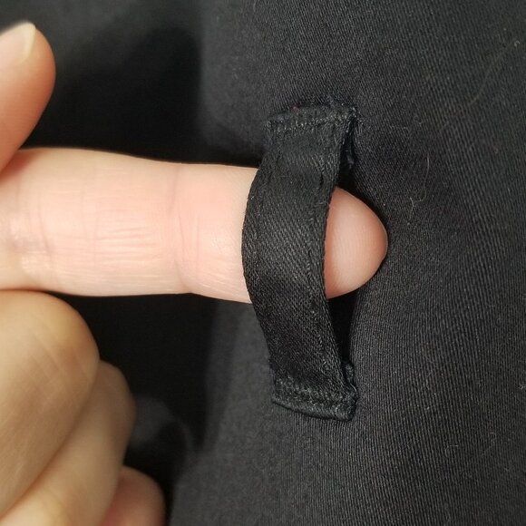 Smart Set Black High Waist Pencil Cotton Blend Skirt Stretch Zipper Size 2 - Picture 3 of 10